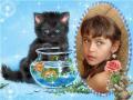 Мой котёнок..моя внученька.